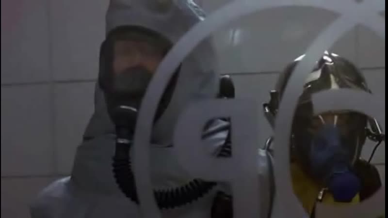 Girl and boy in hazmat