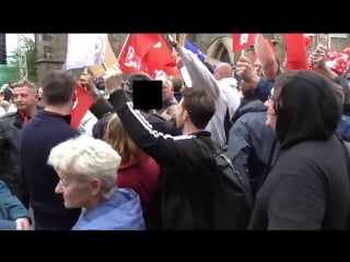 2017 09 08 spd schergen lassen sven liebich zusammenschlagen sigmar gabriel in halle