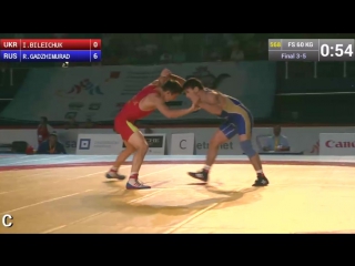 Bronze fs 60 kg r gadzhimurad (rus) df i bileichuk (ukr) by tf, 10 0