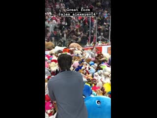 Alex alexeyev jumping into the teddy bear pile