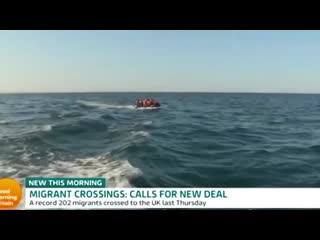 Ben+and+kate+stunned+watching+migrant+boat+cross+channel+live+on+gmb+|+asad+newshub+