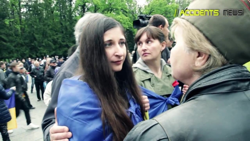 Паспорт покажи! конфлікт між активістами громадськой варты і людьми з георгіївськими стрічками