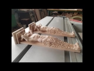 Carved atlants with cnc machine резные атланты на чпу