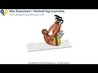 Vertical leg crunches upper abs exercise