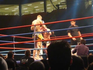 Mike zambidis vs reece mcalister k 1 world max8 athens2012 round1