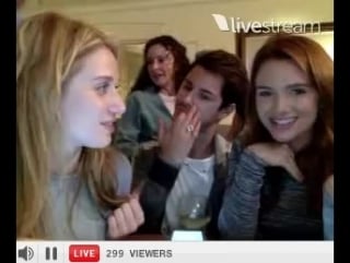 Rita volk, katie stevens and michael j willett twitcam