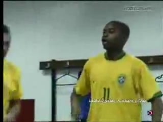 Ronaldinho robinho e roberto carlos