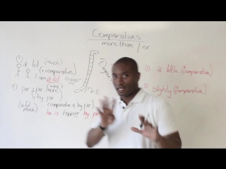 English grammar modifying comparatives a lot, far more, much, a little, slightly