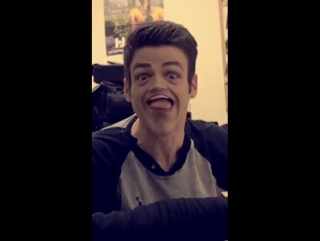 Grant gustin on violett beane’s snapchat 4/14/16