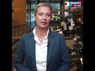 Ich wünsche ihnen ein gesegnetes weihnachtsfest und erholsame feiertage! dr alice weidel afd 2019