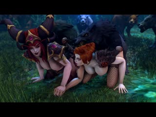 Assumi & alexstrasza x werewolf group sex; doggystyle; vaginal fucked; stockings; 3d sex porno hentai; [world of warcraft]