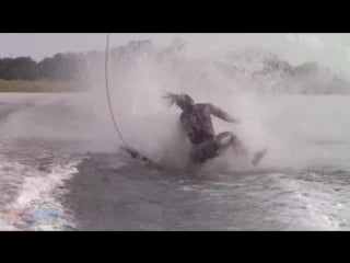 40 mph faceplants while barefoot waterskiing!