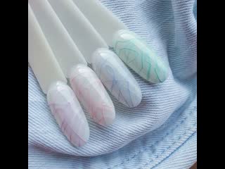 Интересная идея с пастельной паутинкой