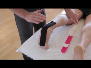 How to treat a painful foot plantar fasciitis with kinesiology taping