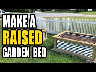 Building a raised garden bed with corrugated steel