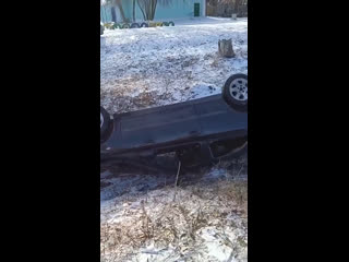 Перевернулась машина в городе кировское