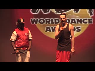 Contemporary eric (rob hoffman) and willdabeast adams do a contemporary contact improv dance off at the 2014 wda