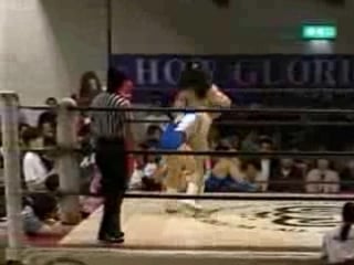 3 aja kong, mina taniyama, yuka shiina vs takako inoue, nobue endo, yoshiko tamura (3/20/1996)