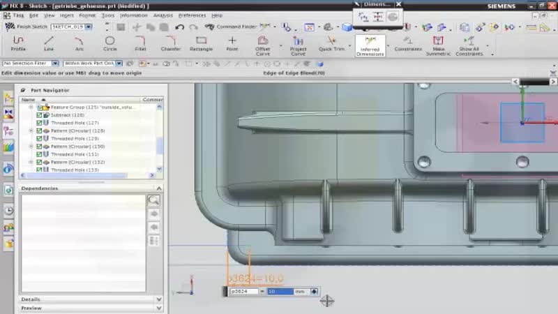 Корпус редуктора getriebe gehaeuse part 5 siemens nx 8 training multibody method extract body