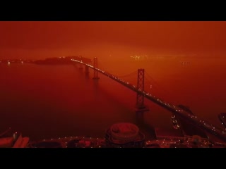 Это марс или земля? san francisco в оранжевых цветах