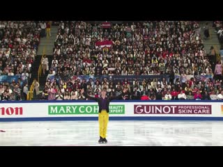 Deniss vasiljevs sp wc2019 (with commentators tarasova, grishin and yagudin)