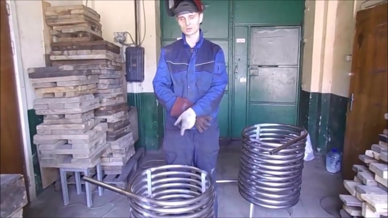 Спиральный водонагреватель для бассейна