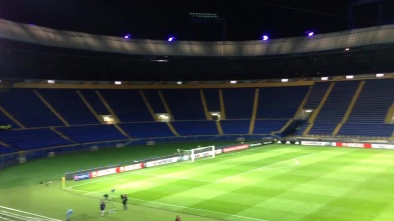 Стадион «металлист» в ожидании матча "шахтер" "сельта"