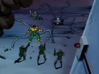 Человек паук 1994 1998 3 сезон 3 серия отцовские грехи часть 3 нападение октороботов