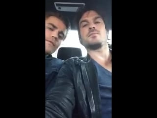 Ian somerhalder e paul wesley facebook video