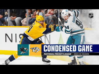 San jose sharks vs nashville predators oct 21, 2023 highlights