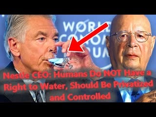 Nestle ceo humans do not have a right to water, should be privatized and controlled ( june 25, 2022 )