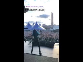 Alissa's instagram stories 29 6 2018 tuska open air