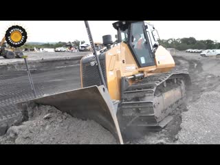 Case 2050m dozer grading slope