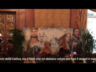 Conferenza di presentazione il cacciatore e la regina di ghiaccio