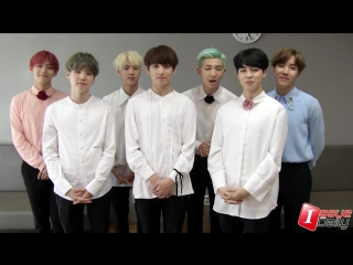 160610 bts congratulatory message for issue daily 5th year anniversary