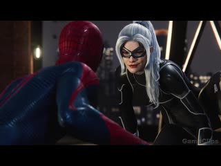 The amazing spider man cheating on mj with black cat scene 4k ultra hd spider man remastered ps5