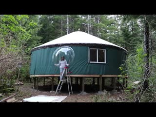 This yurt in the forest will blow your mind living off grid ep 22