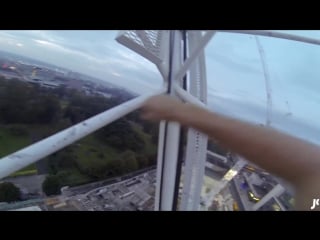 Climbing a crane for the ultimate selfie james kingston pov adventures