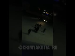 Очередная драка у ночного клуба вегас якутск