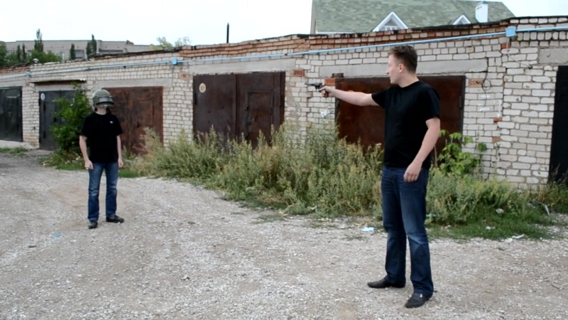 Выстрел из нагана в к6 3