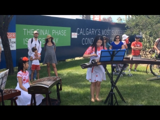 Canada day, sien lok park, chinese area