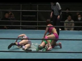 4 triangle ribbon championship (vacant) cherry vs kyuri vs makoto (3/21/16)