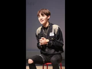 Fancam | 110819 | chan ( if you heard) @ fansign in sangam s plex theater
