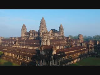 Angkor wat cambodia from the sky