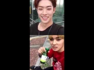 180503 takuya instagram live (with yongseok)