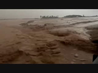 Piles of hail and huge clouds over qasim, saudi ¦ nov 23, 2018