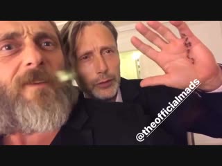 Mads mikkelsen and rolland møller in copenhagen