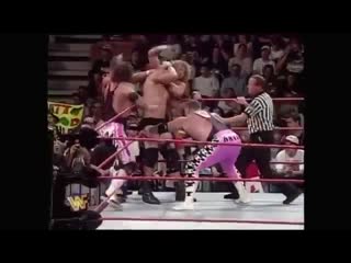 The hart foundation vs ken shamrock, goldust, the legion of doom stone cold steve austin