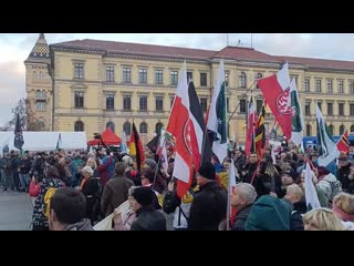 Live "ami go home" protest in leipzig