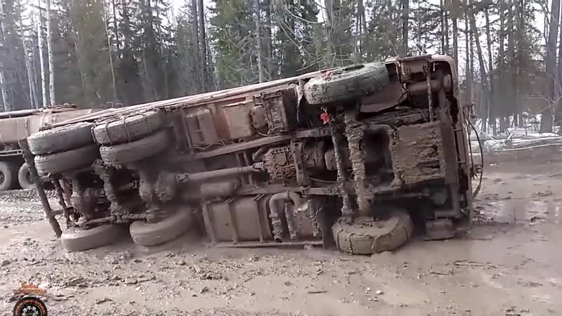 Мастерство и безбашенность водителей тяжелой техники на севере россии #6 great r (1)